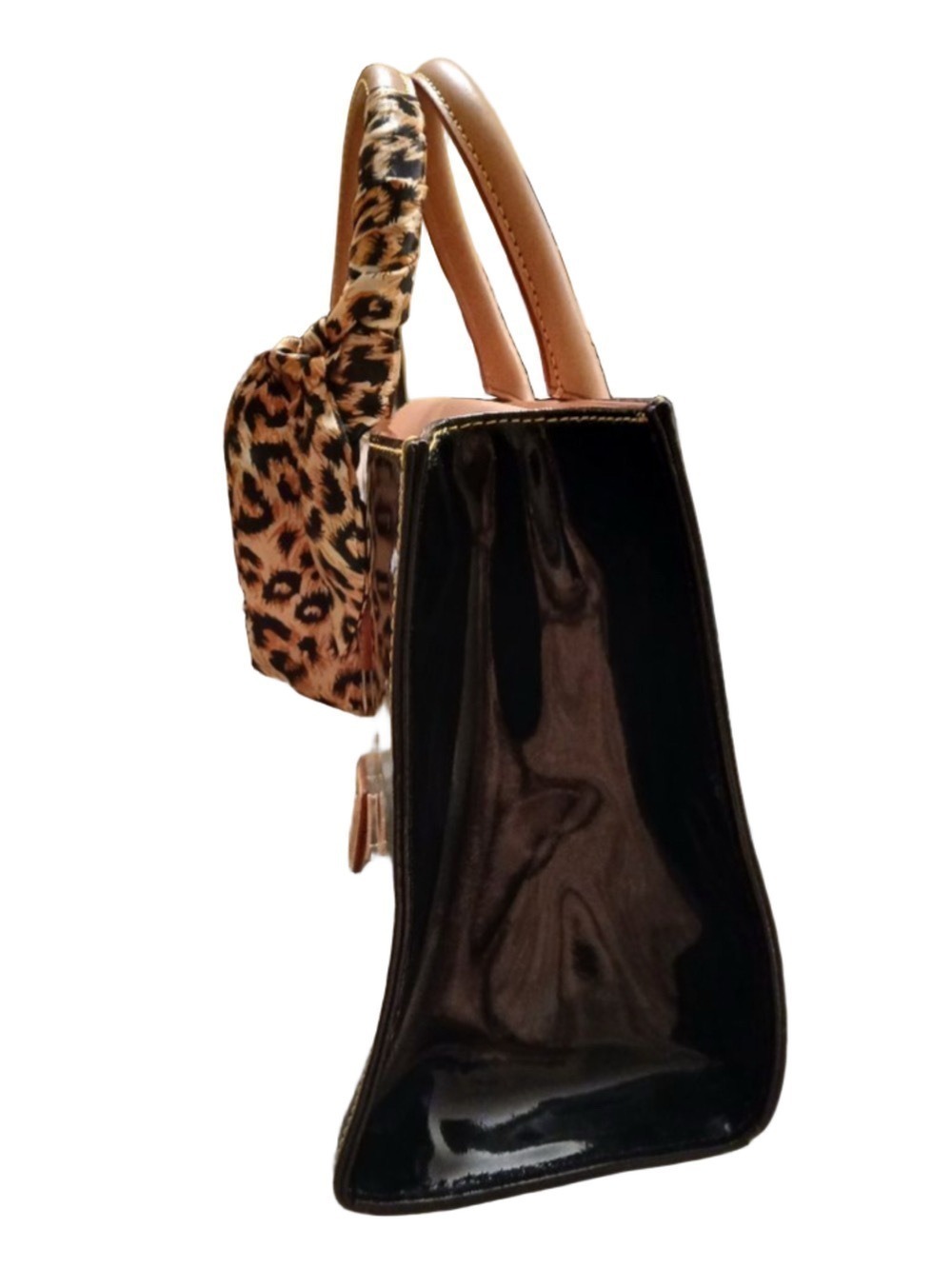 Dooney & Bourke Patent Leather Janine Satchel/ Crossbody - Picture 5 of 16